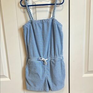 Vineyard Vines Kids Terry Blue and White Striped Coverup